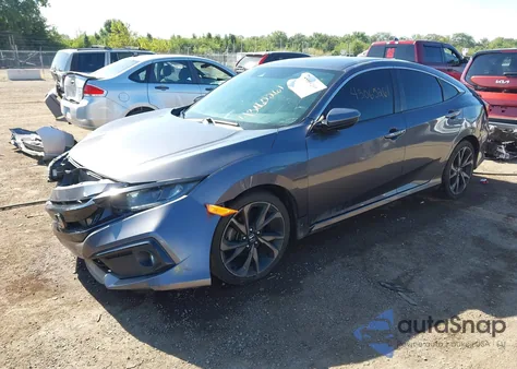 2019 Honda Civic Sport из США, поврежденный, VIN 2HGFC2F8XKH517896